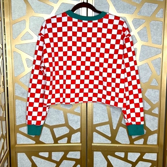 Checkered Print Fleece‎ Pullover - Picture 4 of 5